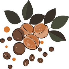 Coffee and Nuts Composition