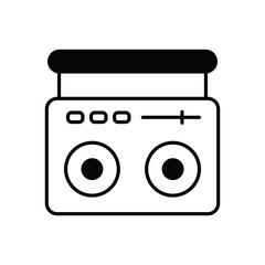 Boombox vector icon