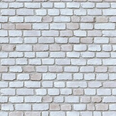 Fototapeta premium White Brick Wall Texture Grunge Vintage Seamless Background
