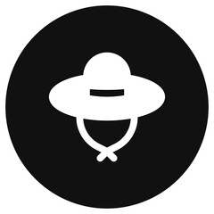 Editable sun hat vector icon. Part of a big icon set family. Perfect for web and app interfaces, presentations, infographics, etc