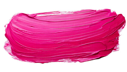 Thick Pink Oil Paint Brush Stroke, Transparent PNG
