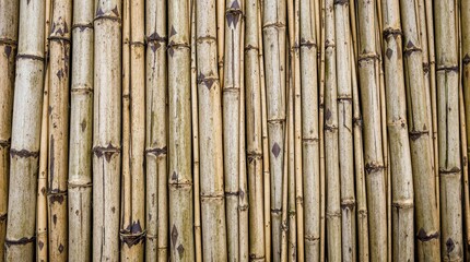 bamboo texture with vertically arranged trunks for background images, eco-friendly designs, natural decor and interior