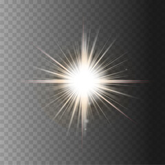 Obraz premium Light glare effect transparent