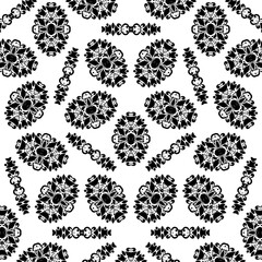 Monochrome Nature Ornament Seamless 