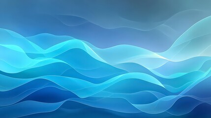 Abstract Blue Waves  Flowing Energy  Dynamic Background
