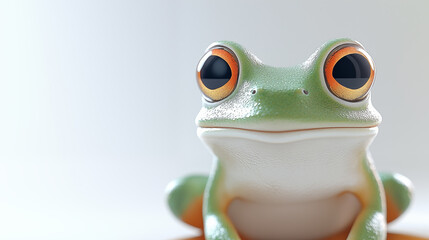 Cute cartoon frog illustration
