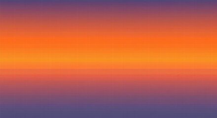 Obraz premium Sunset Horizon: A smooth, vibrant gradient of orange, yellow, and purple evokes a feeling of peace, tranquility, and the promise of new beginnings. Perfect for branding, websites.
