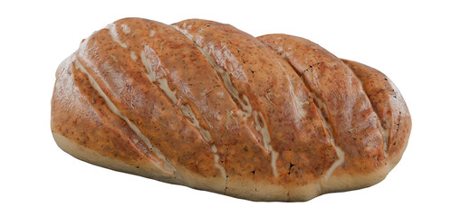 bread isolated on white