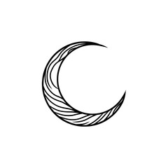 Vector illustration set of moon phases. Different stages of moonlight activity in vintage engraving style. Zodiac Signs	