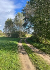 path in the countryside 