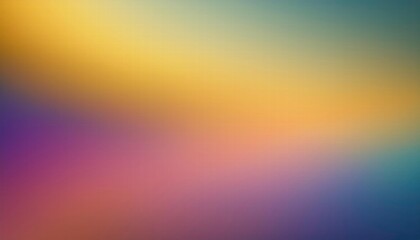 Obraz premium Abstract Blurred Gradient Background: A soothing and vibrant abstract background featuring a gradient of yellow, orange, purple, and blue hues.