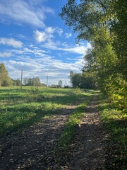 path in the countryside 