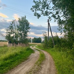 road in the countryside