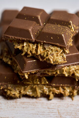 Dubai chocolate closeup