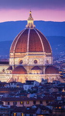 Fototapeta premium Cathedral Santa Maria del Fiore is Florence’s central landmark, a piece of architecture so ginormous and complex that it took 150 years to complete