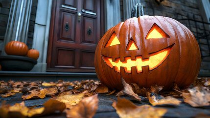 Halloween Jack-o'-Lantern 3D Render Illustration