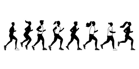 Participants cooling down after sprint intervals, Digital Art