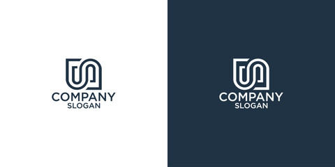 Obraz premium initial n abstract monogram logo design vector