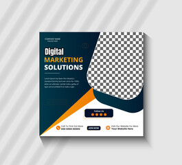 Social media posts and corporate templates for digital marketing agencies.