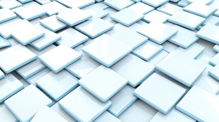 Fototapeta premium Abstract White Square Blocks Texture Background Modern 3D Design