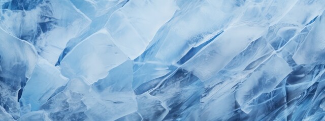 Obraz premium cool toned textured background featuring layers of translucent ice showcasing intricate patterns and a calming blue color palette.
