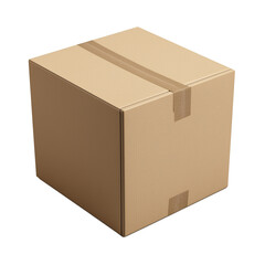 cardboard box isolated on white background package business