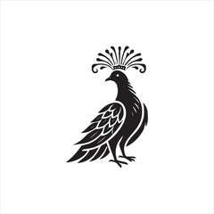 eagle cartoon isolated on white