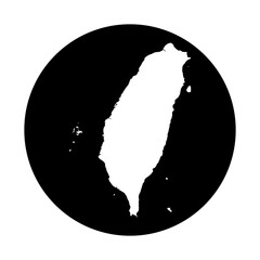 Taiwan map icon vectors illustration