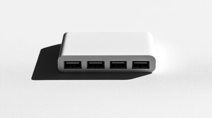 Minimalist Hub with Multiple Slots on Soft Shadow Backdrop