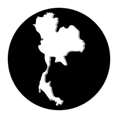 thailand map icon vectors illustration