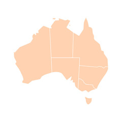 Australia country map icon vectors illustration symbol design