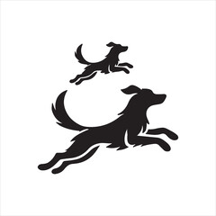silhouette of a dog
