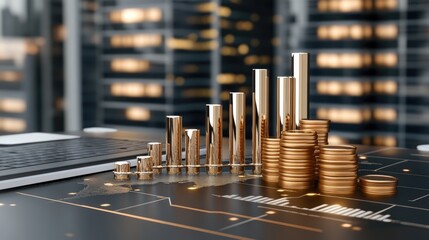 An abstract representation of a world map features a global network concept in a modern office setting during a festive season