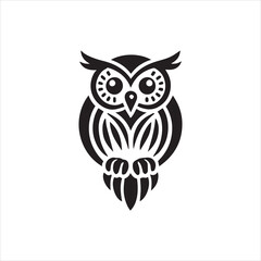 owl on white
