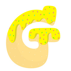English donut letters cute Clipart 