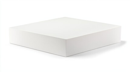 Soft Angled Notepad on Pure White Background