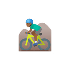 Person on Mountain Bike  
