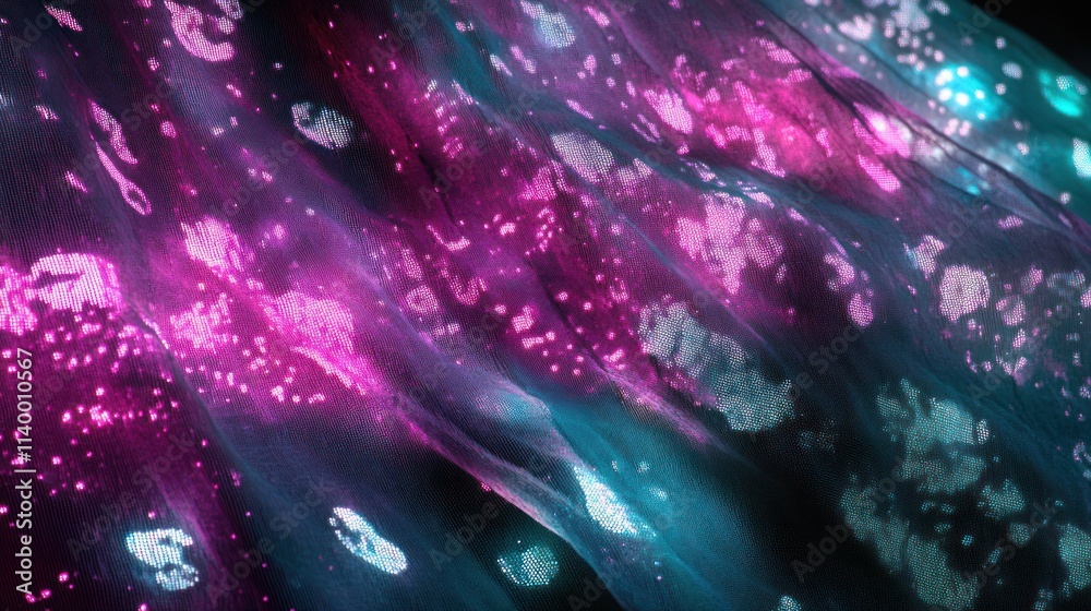 Fototapete a vibrant abstract design featuring swirling colors and luminous patterns.