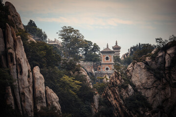 Scenery of Shaolin Temple at Songshan Mountain in Henan, China