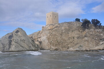 Sile Castle and Black Sea view in Sile, Istanbul, Turkey. 