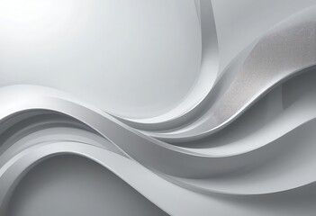 Obraz premium Light grey with abstract curved lines creating a modern, sophisticated vibe