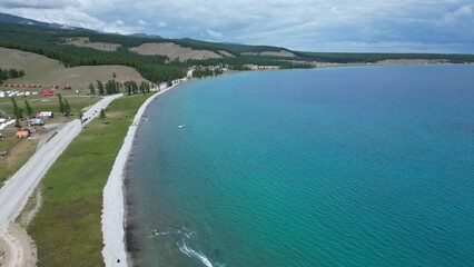 Crystal-Clear Water and Quiet Road