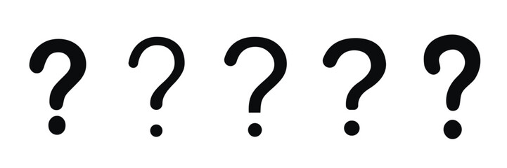 Question mark icon. Icon set related to question marks