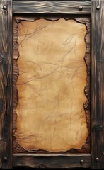 old paper on wood