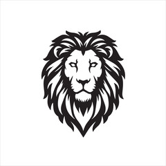 Obraz premium sketch of a tribal lion tattoo. lion king logo. vector drawing graceful and graceful king of beasts lion illustration white background