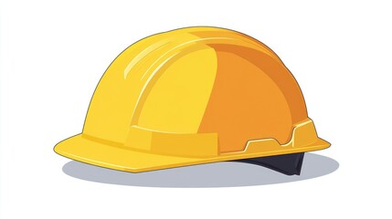 Fototapeta premium Yellow Hard Hat Illustration