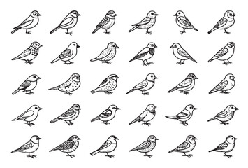 Sparrow Icon Spreading Joy in Flight