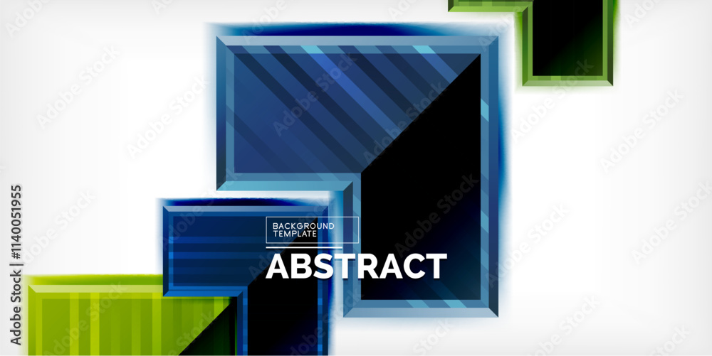Poster Arrow symbols created with 3d effects and line texture geometric abstract background