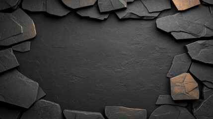Dark Grey   Bronze Stone Texture Background  Abstract Geometric Pattern  Modern Design