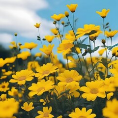 Fototapeta premium field of flowers